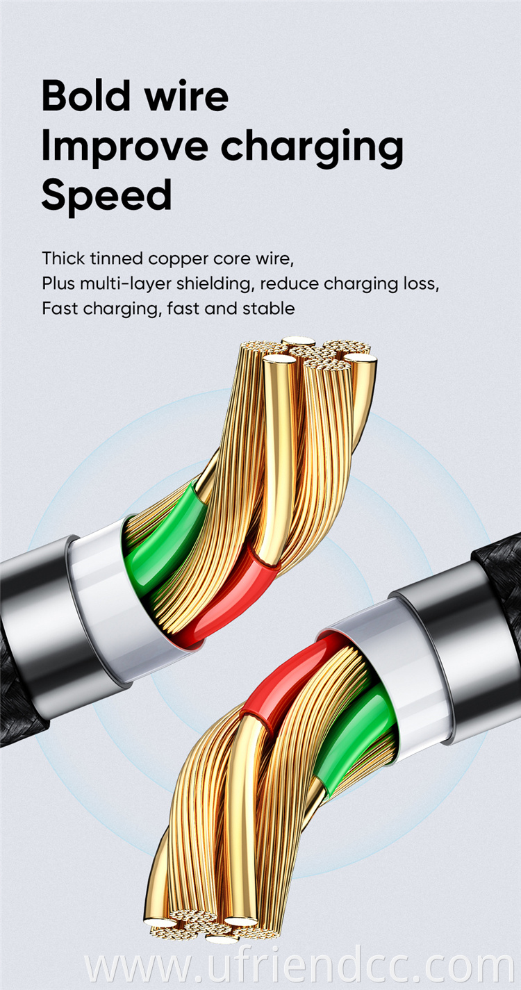 OEM length Pd Fast Charging Type-c To Type-c Cable 100w Charging Data Cable With Led Digital Display Cable